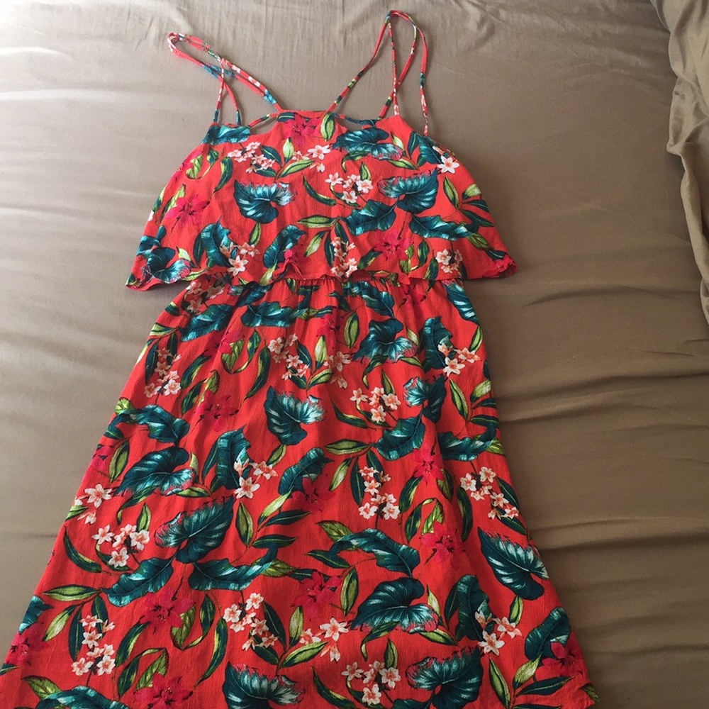 TOPSHOP tropical Summer Dress